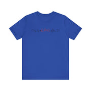 LPN ekg shirt, heart ekg sleeve