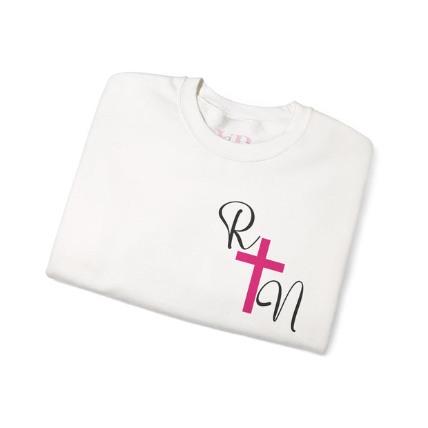 Nurse RN Cross Unisex Crewneck Sweatshirt