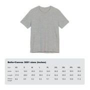 Nurse Lives Matter T-shirt size chart