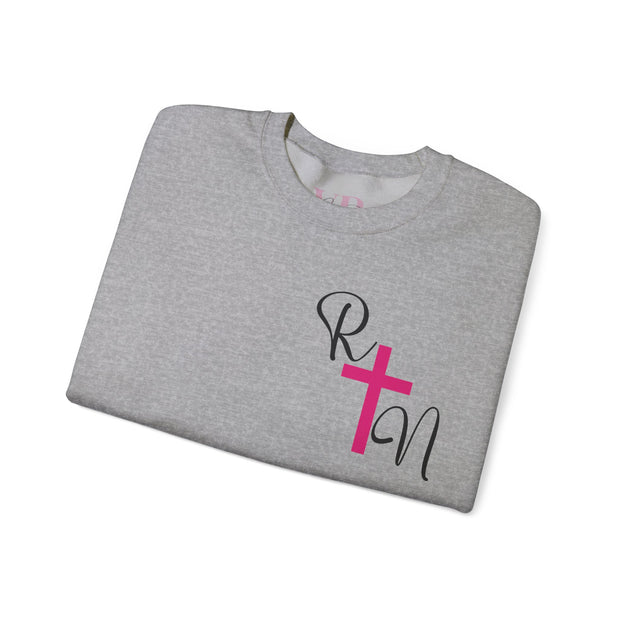 Nurse RN Cross Unisex Crewneck Sweatshirt
