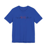 RN ekg shirt, heart ekg sleeve