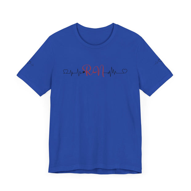 RN ekg shirt, heart ekg sleeve