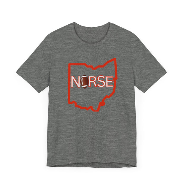 Nurse Football Tee/ orange