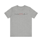 LPN ekg shirt, heart ekg sleeve
