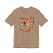 Nurse Football Tee/ orange