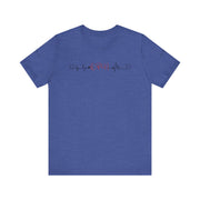 LPN ekg shirt, heart ekg sleeve