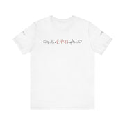 LPN ekg shirt, heart ekg sleeve