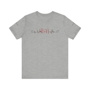 RN ekg shirt, heart ekg sleeve
