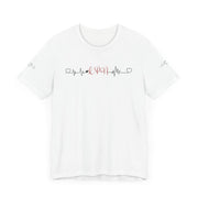 LPN ekg shirt, heart ekg sleeve