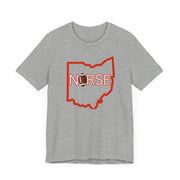 Nurse Football Tee/ orange