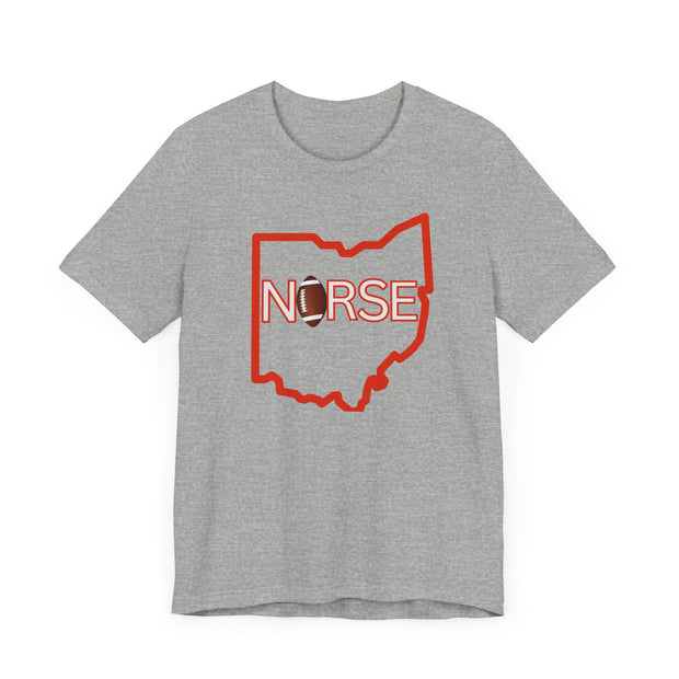 Nurse Football Tee/ orange