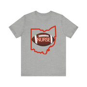 Nurse Football Tee/ orange