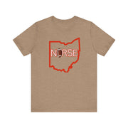 Nurse Football Tee/ orange