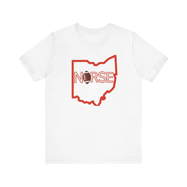 Nurse Football Tee/ orange