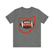 Nurse Football Tee/ orange