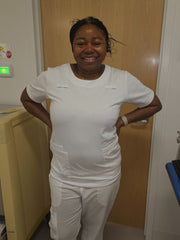 White scrub top, Medical scrubs, Healthcare worker, scrubs, scrub top