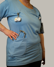 baby blue scrub top