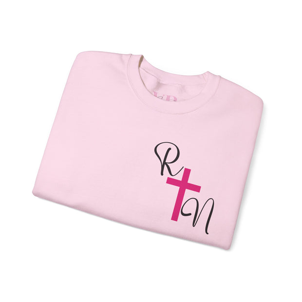 Nurse RN Cross Unisex Crewneck Sweatshirt