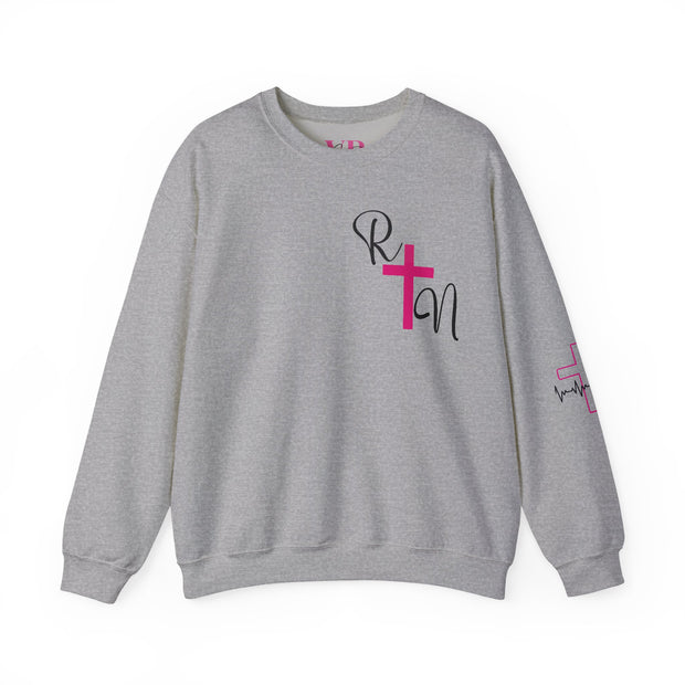 Nurse RN Cross Unisex Crewneck Sweatshirt