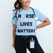 Nurse lives matter shirt, blue
