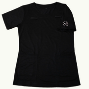 Black scrub top