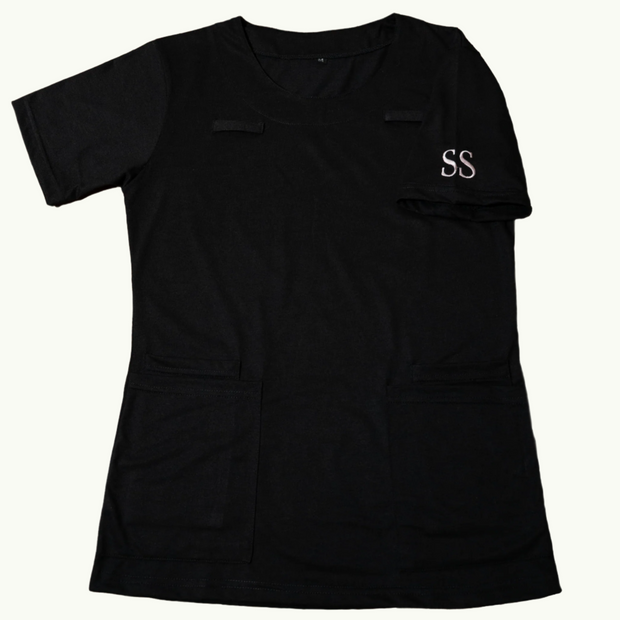 Black scrub top