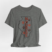 Illinois Nurse Football T-shirt - VanessaRae