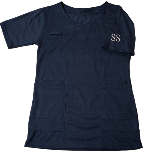Navy scrub top