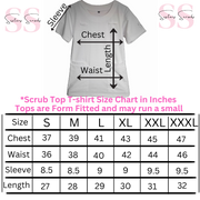 t-shirt scrub top slim fit