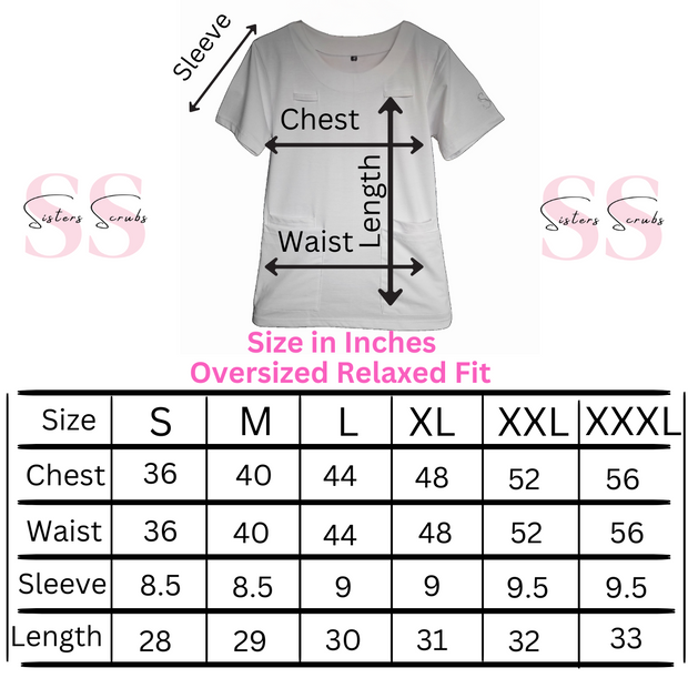 Oversized Relaxed Fit Scrub T-shirt